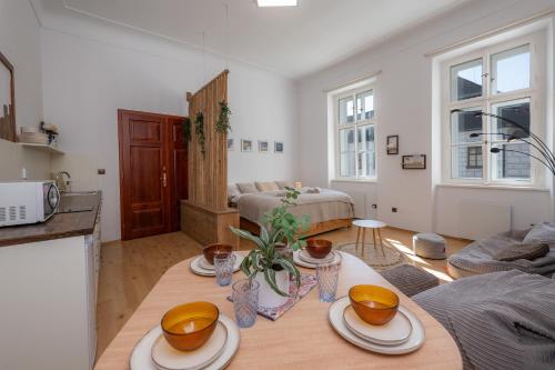 Posezení v ubytování Apartmán Vratislaváček