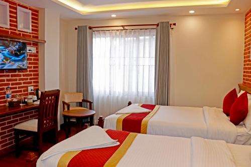 Hotel Shivay Pvt ltdにあるベッド
