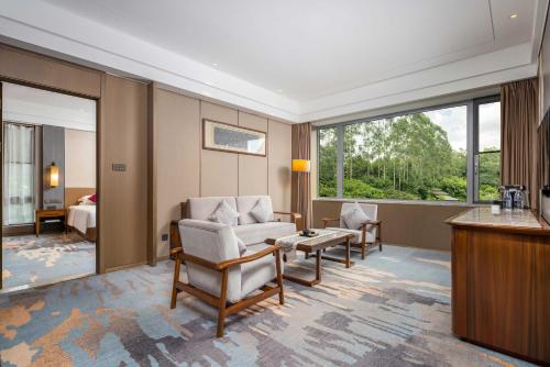 Grand Metro Park Hotel Nanningにあるシーティングエリア