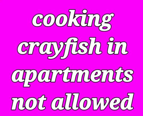 a pink sign that says cooking crystals in apartments not allowed at Die Opstal house with Apartments in Paternoster