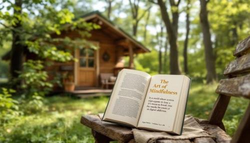 a book sitting on a bench in front of a cabin at Digital Detox Retreat in Lonavala