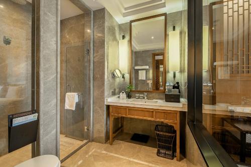 Vannituba majutusasutuses Anji Dingshangyi Hotel