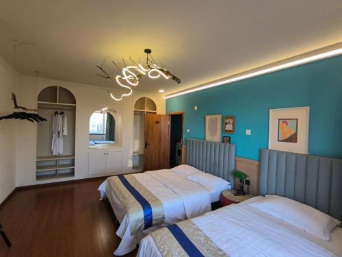 Postel nebo postele na pokoji v ubytování Apartment Champs Elysees
