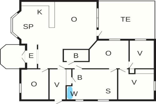 a floor plan of a house at 8 person holiday home in Henån-By Traum in Henån