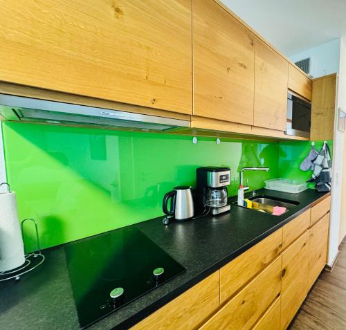 Kuchyň nebo kuchyňský kout v ubytování Michels Apartment