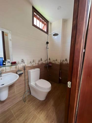Koupelna v ubytování GGO homestay