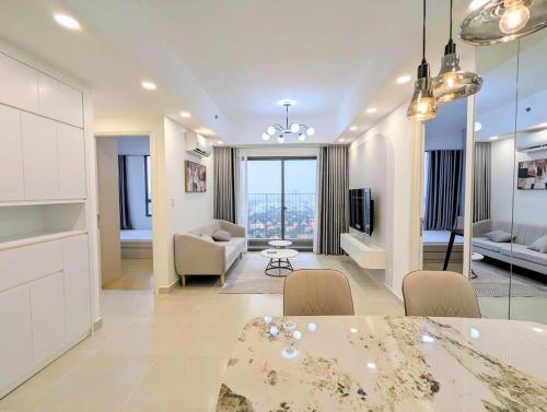 Posezení v ubytování Masteri Residence Heera Stay Apartment