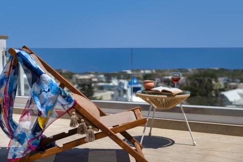 Balkón nebo terasa v ubytování Aegean Nest