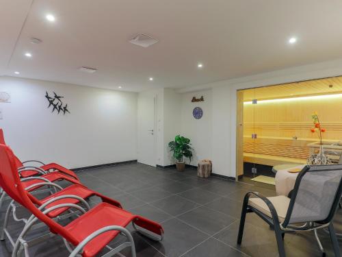 Zona de estar de Luxurious Holiday Home in Krimml with Sauna