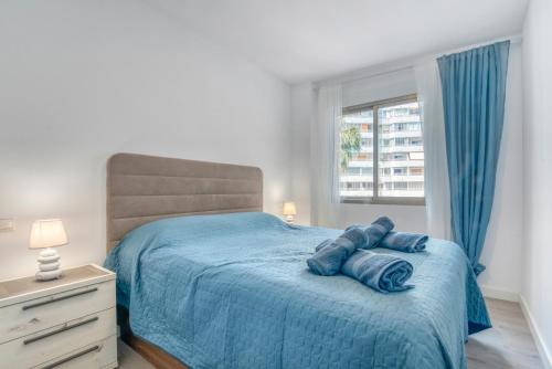 Postel nebo postele na pokoji v ubytování Apartamento Familiar en Calpe