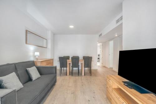 TV a/nebo společenská místnost v ubytování Apartamento Familiar en Calpe