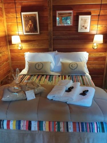 Posezení v ubytování Folk Cabin