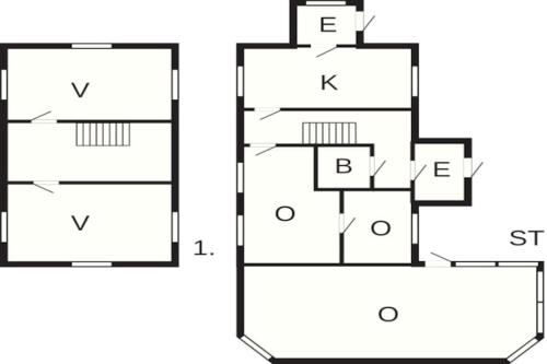 two diagrams of aominium at 6 person holiday home in ÖVERUM-By Traum in Överum