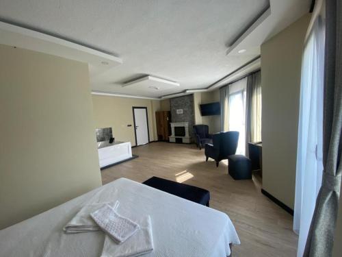 Postel nebo postele na pokoji v ubytování Ağva Capella Hideaway Hotel