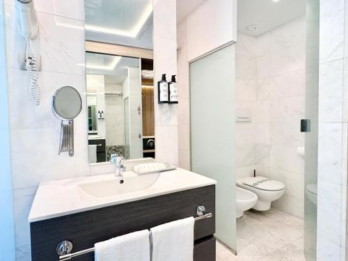 Kúpeľňa v ubytovaní Eurohotel Barcelona Granvia Fira