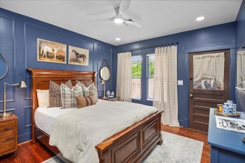 Ένα ή περισσότερα κρεβάτια σε δωμάτιο στο The Blue Bungalow retreat