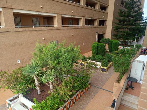 an overhead view of a building with trees and bushes at Oropesa twin horizons in El Borseral