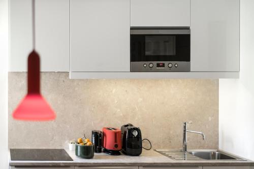 Dapur atau dapur kecil di Flattered to be in Tomar