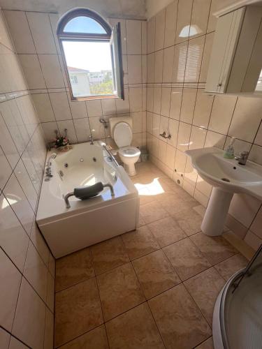 Koupelna v ubytování Vilda Apartments