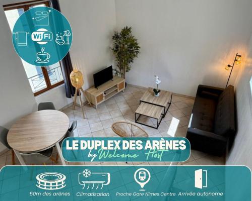 Le Duplex des Arènes,idéalement situé et lumineux