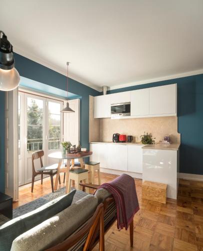 Dapur atau dapur kecil di Flattered to be in Tomar