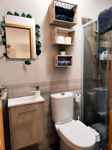 Koupelna v ubytování Apartamento Estudio VERDE