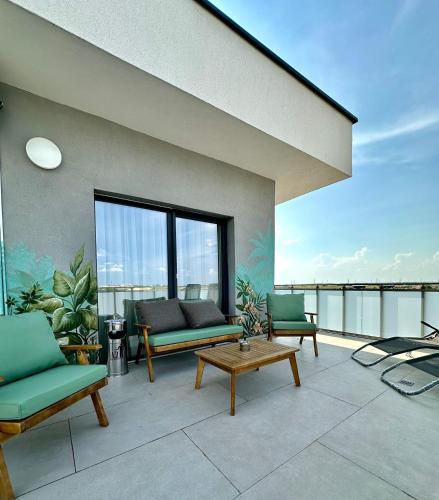Balkoni atau teres di Bridge Penthouse