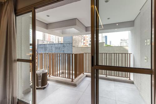 Balkón nebo terasa v ubytování 360 Mirant Vila Madalena