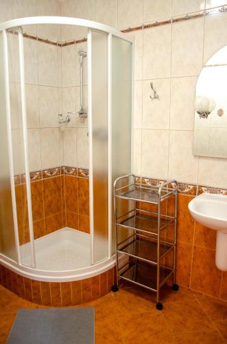 Bilik mandi di Przystań Ostróda - pokoje i apartamenty