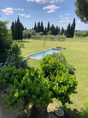 Piscina a Mas du Valorgues o a prop