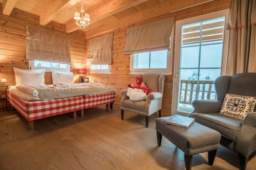 Postel nebo postele na pokoji v ubytování Hamilton Lodge & Spa