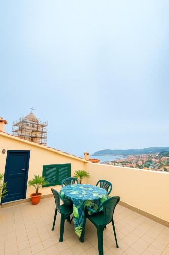 Μπαλκόνι ή βεράντα στο Casa della Colombaia with sea view terrace
