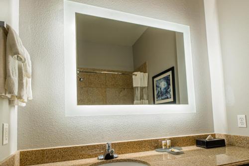Ένα μπάνιο στο Platinum Inn & Suites Webster