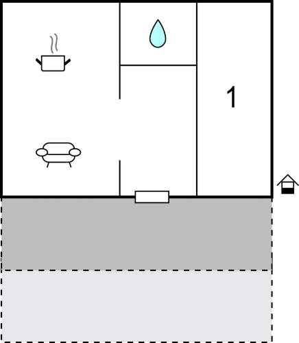 a diagram of the reaction of a water molecule with a line graph at 1 Bedroom Cozy Home In Knin in Vrbnik
