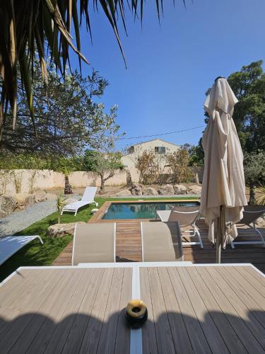 Maison Di Fiori, location neuve avec piscine