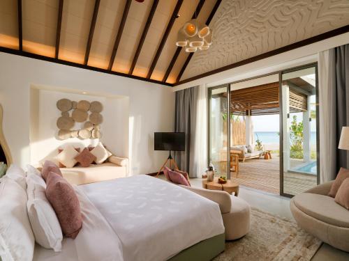Katil atau katil-katil dalam bilik di Meyyafushi Maldives