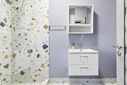 Koupelna v ubytování Azure Bliss Apartaments