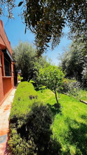 Ein Garten an der Unterkunft Intimate villa Private pool et Atlas view