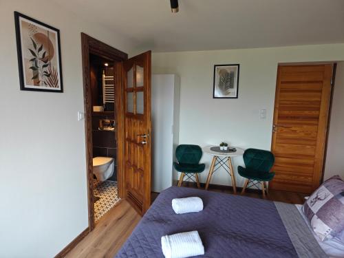Χώρος καθιστικού στο Pokoje Gościnne i Apartament Górski Widok