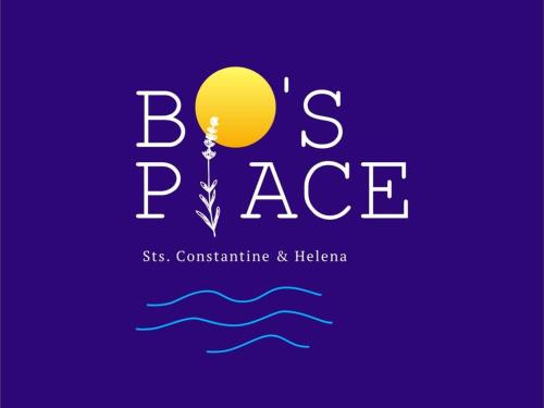 a logo for abs space with a yellow balloon at Bo's place in St. St. Constantine and Helena