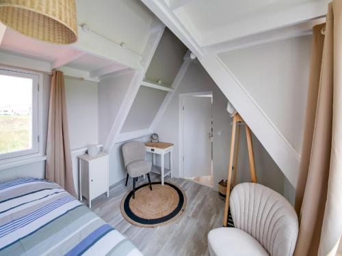 Postel nebo postele na pokoji v ubytování Beautiful Apartment in Callantsoog near Beach