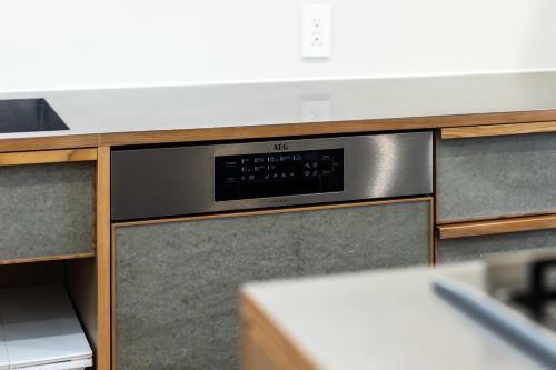 a kitchen counter with a stove top oven at noma - Vacation STAY 24918v in Gifu