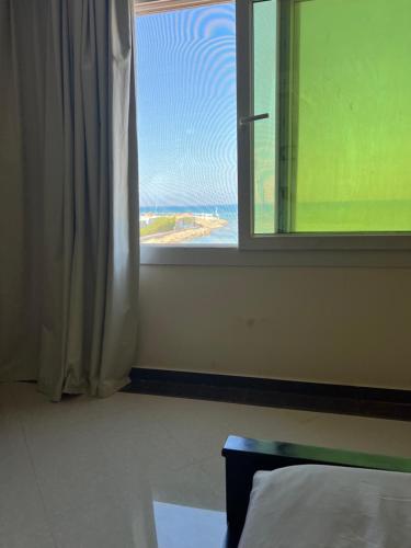 Postel nebo postele na pokoji v ubytování Sea view chalet