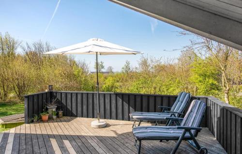 Μπαλκόνι ή βεράντα στο Stunning Home In Sydals With Sauna