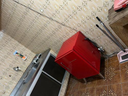 Kuchyň nebo kuchyňský kout v ubytování Apartamento diária São João