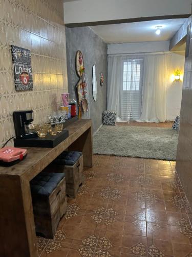 Postel nebo postele na pokoji v ubytování Apartamento diária São João