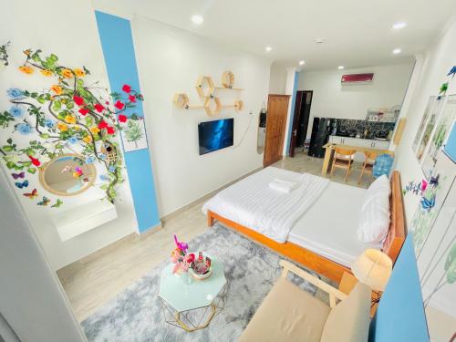 Katil atau katil-katil dalam bilik di I RiverSide A402 I Spacious Studio W Kitchen & Park View