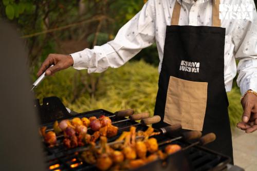 Gril dostupný pro hosty v vily