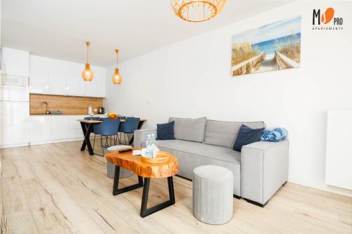 Ruang duduk di Apartamenty BLU Premium Class