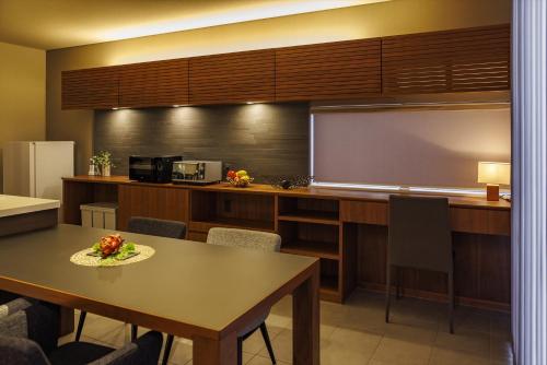 Dapur atau dapur kecil di villa-rizo 山田